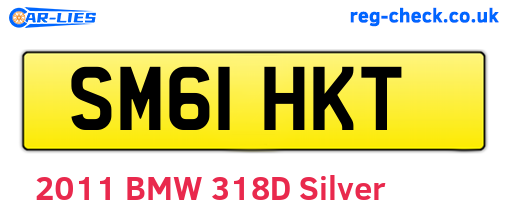 SM61HKT are the vehicle registration plates.