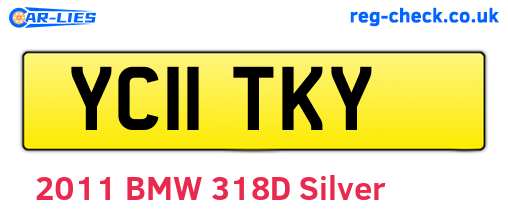 YC11TKY are the vehicle registration plates.