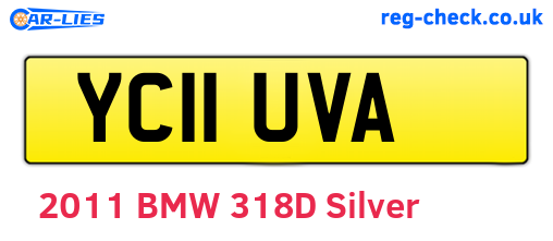 YC11UVA are the vehicle registration plates.
