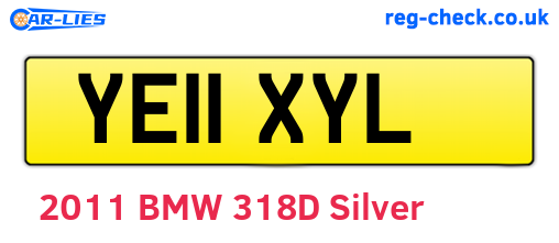 YE11XYL are the vehicle registration plates.