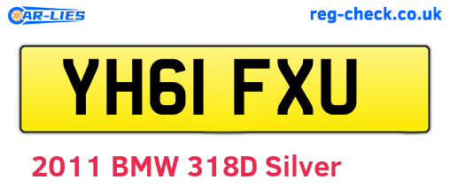 YH61FXU are the vehicle registration plates.