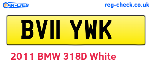 BV11YWK are the vehicle registration plates.