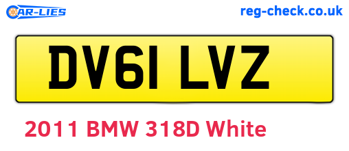 DV61LVZ are the vehicle registration plates.