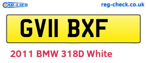 GV11BXF are the vehicle registration plates.
