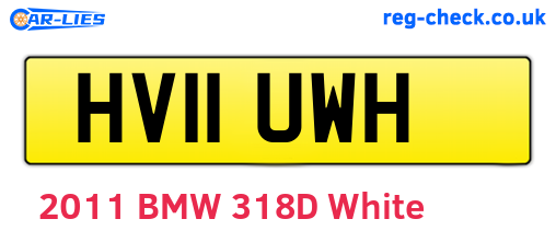 HV11UWH are the vehicle registration plates.