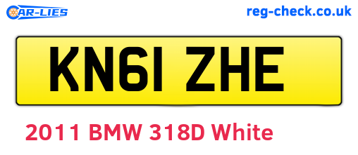 KN61ZHE are the vehicle registration plates.