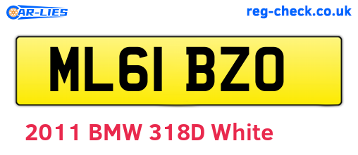 ML61BZO are the vehicle registration plates.