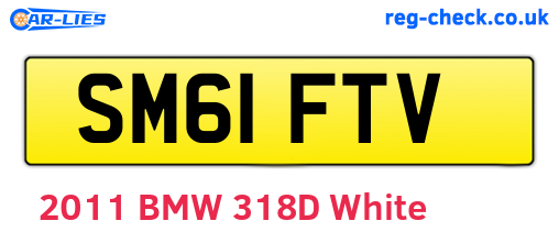 SM61FTV are the vehicle registration plates.