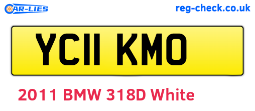 YC11KMO are the vehicle registration plates.
