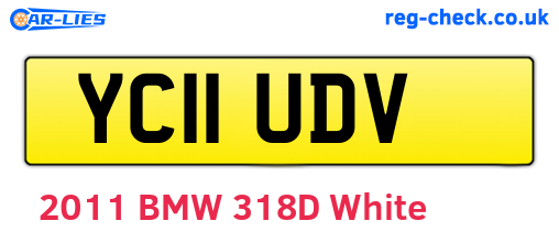 YC11UDV are the vehicle registration plates.