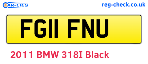FG11FNU are the vehicle registration plates.
