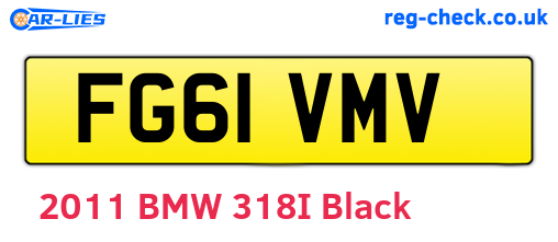 FG61VMV are the vehicle registration plates.