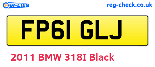FP61GLJ are the vehicle registration plates.
