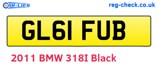 GL61FUB are the vehicle registration plates.