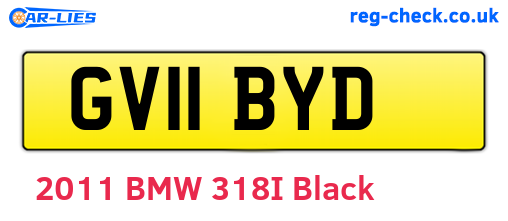 GV11BYD are the vehicle registration plates.