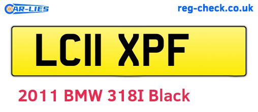 LC11XPF are the vehicle registration plates.