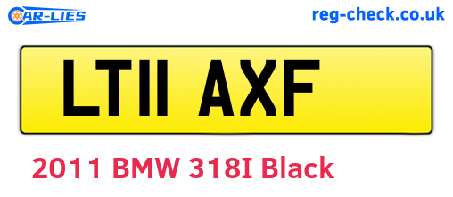 LT11AXF are the vehicle registration plates.