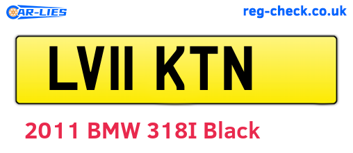 LV11KTN are the vehicle registration plates.