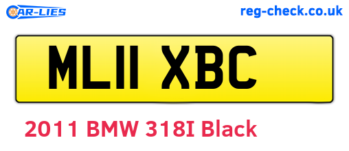 ML11XBC are the vehicle registration plates.