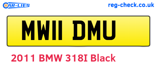 MW11DMU are the vehicle registration plates.