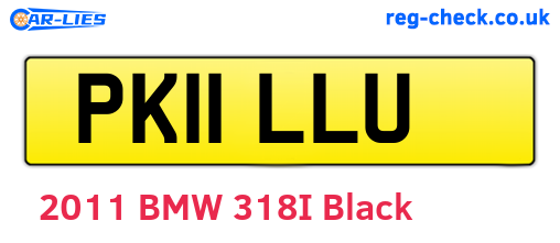PK11LLU are the vehicle registration plates.