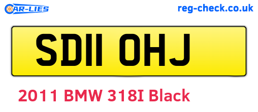 SD11OHJ are the vehicle registration plates.