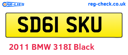 SD61SKU are the vehicle registration plates.