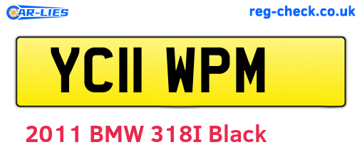 YC11WPM are the vehicle registration plates.