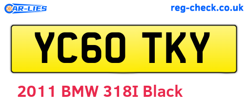 YC60TKY are the vehicle registration plates.