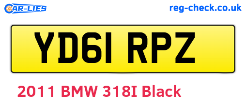 YD61RPZ are the vehicle registration plates.