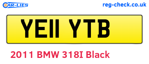 YE11YTB are the vehicle registration plates.