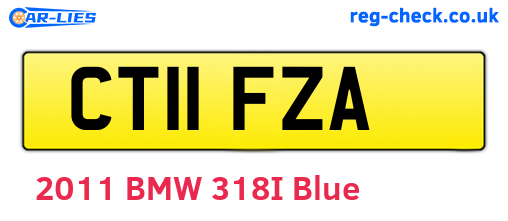 CT11FZA are the vehicle registration plates.
