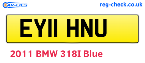 EY11HNU are the vehicle registration plates.