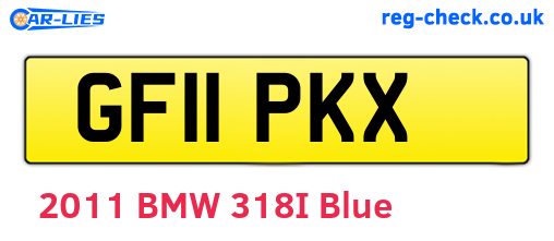 GF11PKX are the vehicle registration plates.