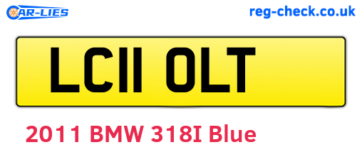 LC11OLT are the vehicle registration plates.