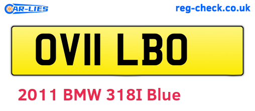 OV11LBO are the vehicle registration plates.