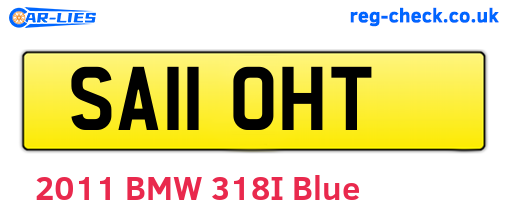 SA11OHT are the vehicle registration plates.