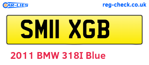 SM11XGB are the vehicle registration plates.