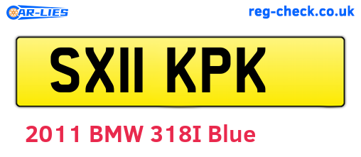 SX11KPK are the vehicle registration plates.
