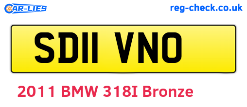 SD11VNO are the vehicle registration plates.