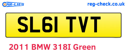 SL61TVT are the vehicle registration plates.