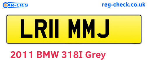 LR11MMJ are the vehicle registration plates.