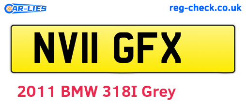 NV11GFX are the vehicle registration plates.
