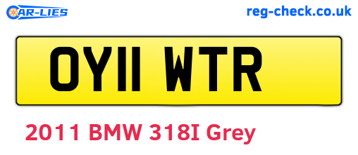 OY11WTR are the vehicle registration plates.