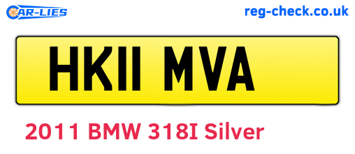 HK11MVA are the vehicle registration plates.