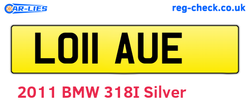 LO11AUE are the vehicle registration plates.