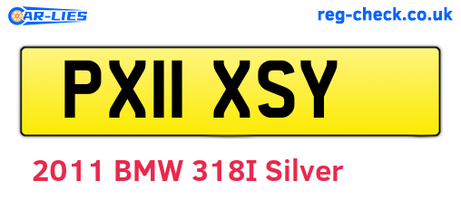 PX11XSY are the vehicle registration plates.