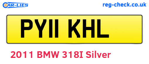 PY11KHL are the vehicle registration plates.