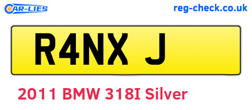 R4NXJ are the vehicle registration plates.