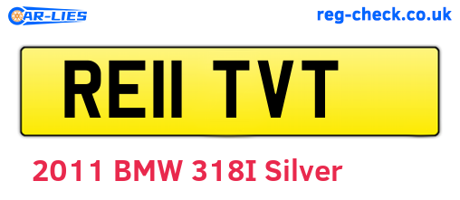 RE11TVT are the vehicle registration plates.